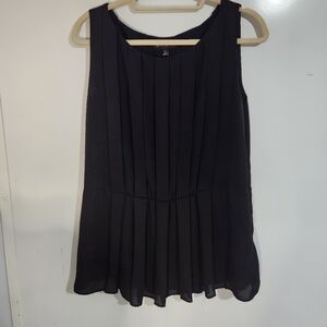 Banana Republic Black Sleeveless Top, Size 12